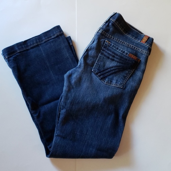 7 For All Mankind Denim - 7FAM dojo cropped jeans size 29